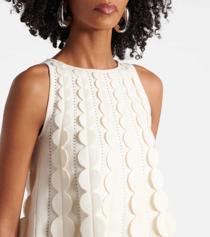 Oscar de la Renta Abstract Brushstroke midi dress | Thumbnail 5 Oscar de la Renta Abstract Brushstroke midi dress | Thumbnail 5
