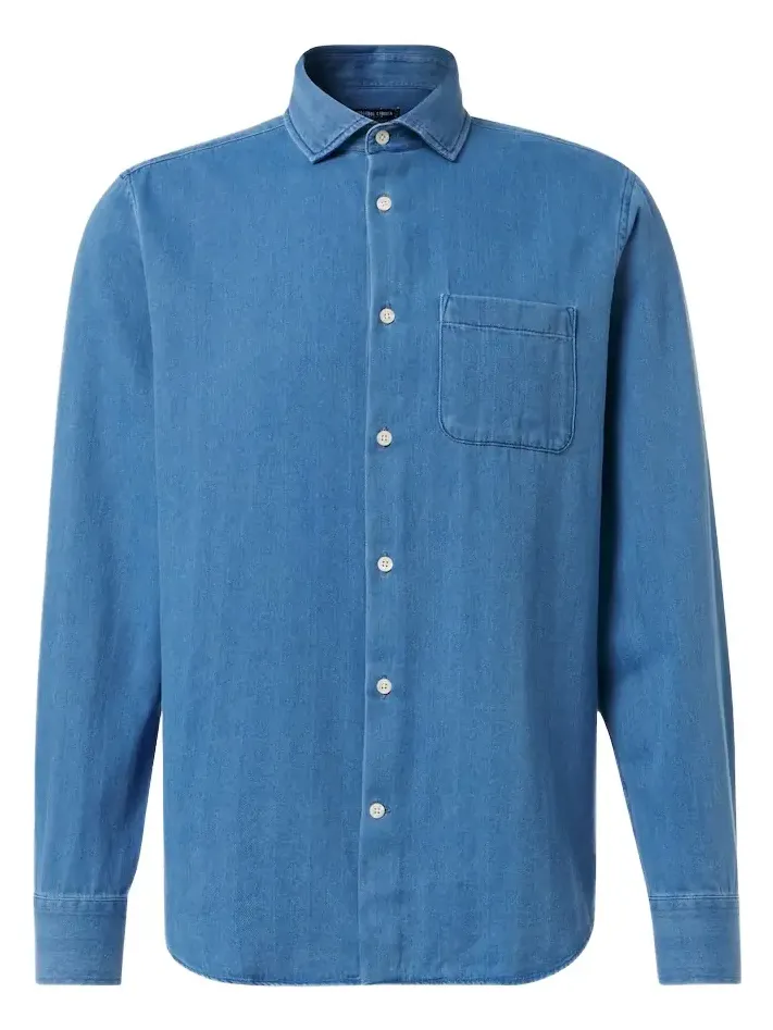 Emilio herringbone denim shirt Emilio herringbone denim shirt