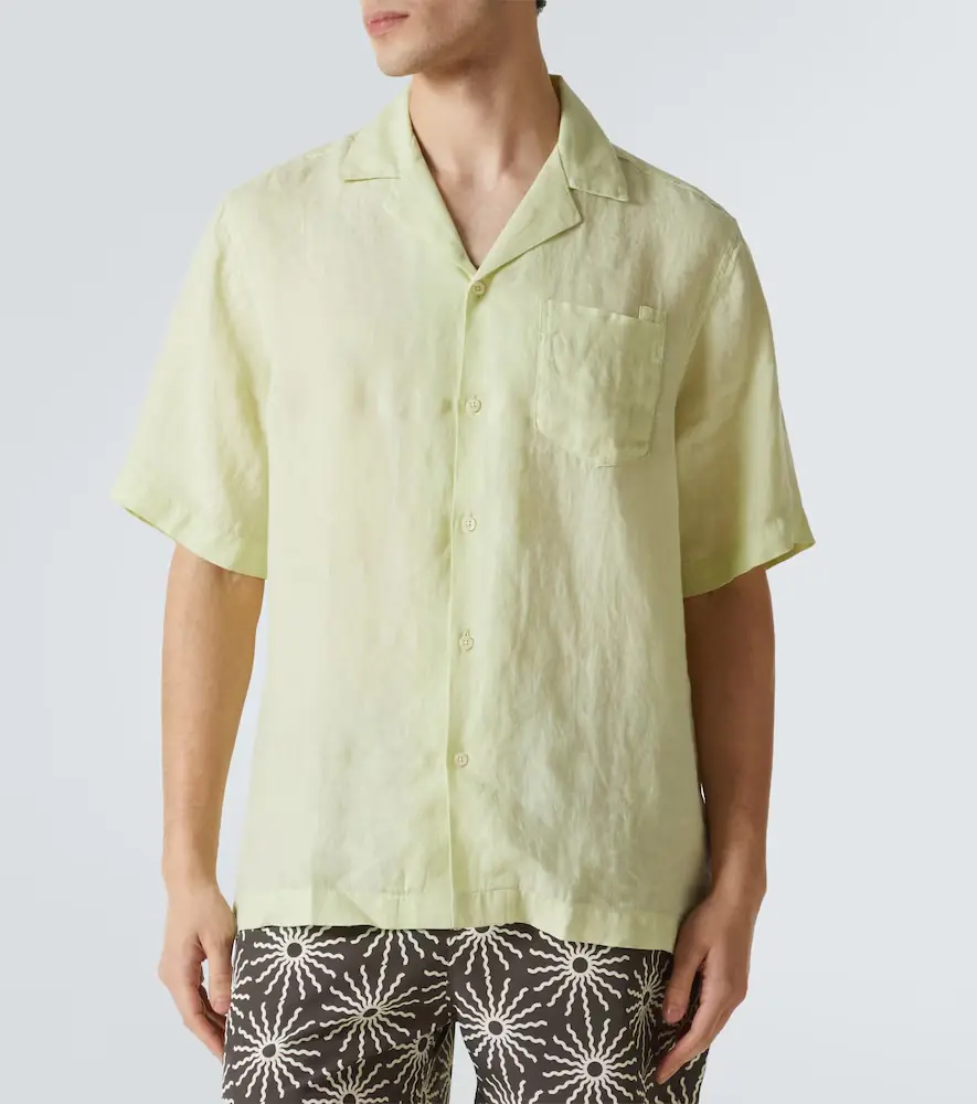 Frescobol Carioca Angelo linen bowling shirt | Thumbnail 3