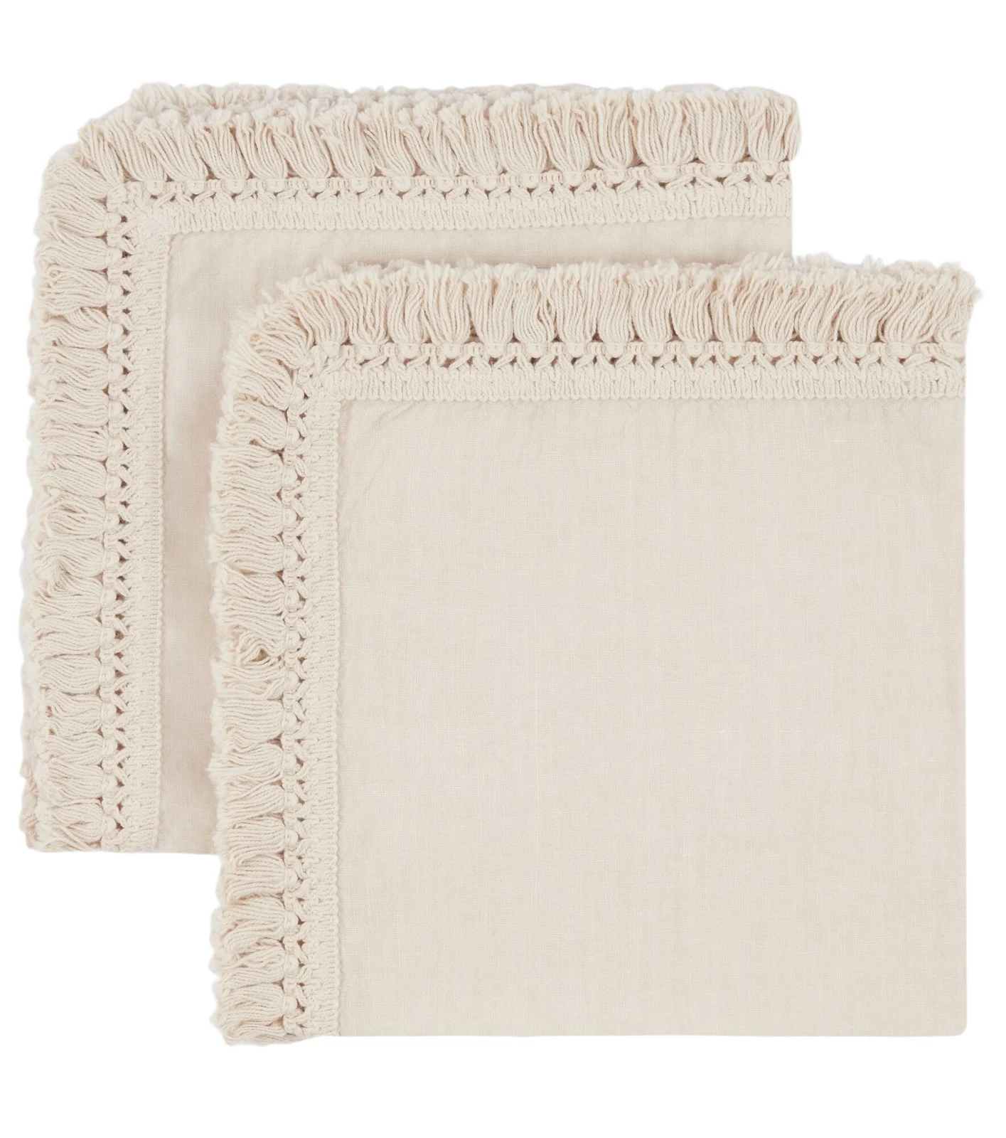Once Milano Set of two fringed napkins