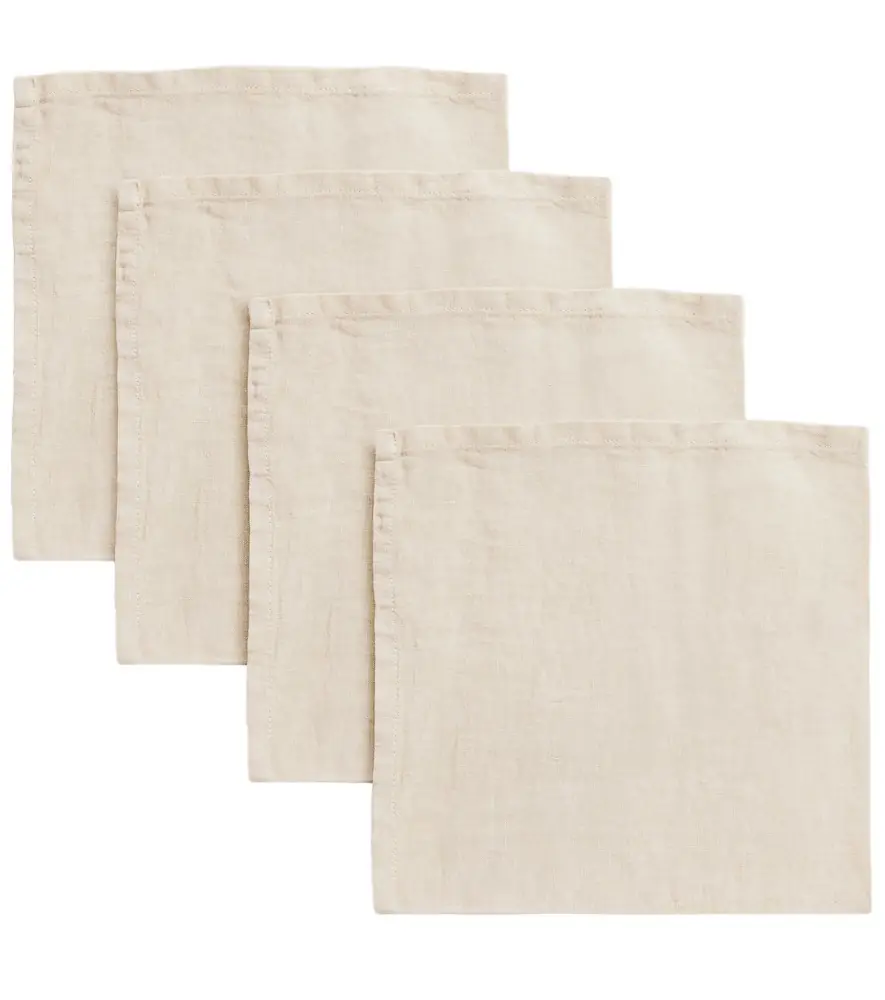 Once Milano Set of 4 linen napkins