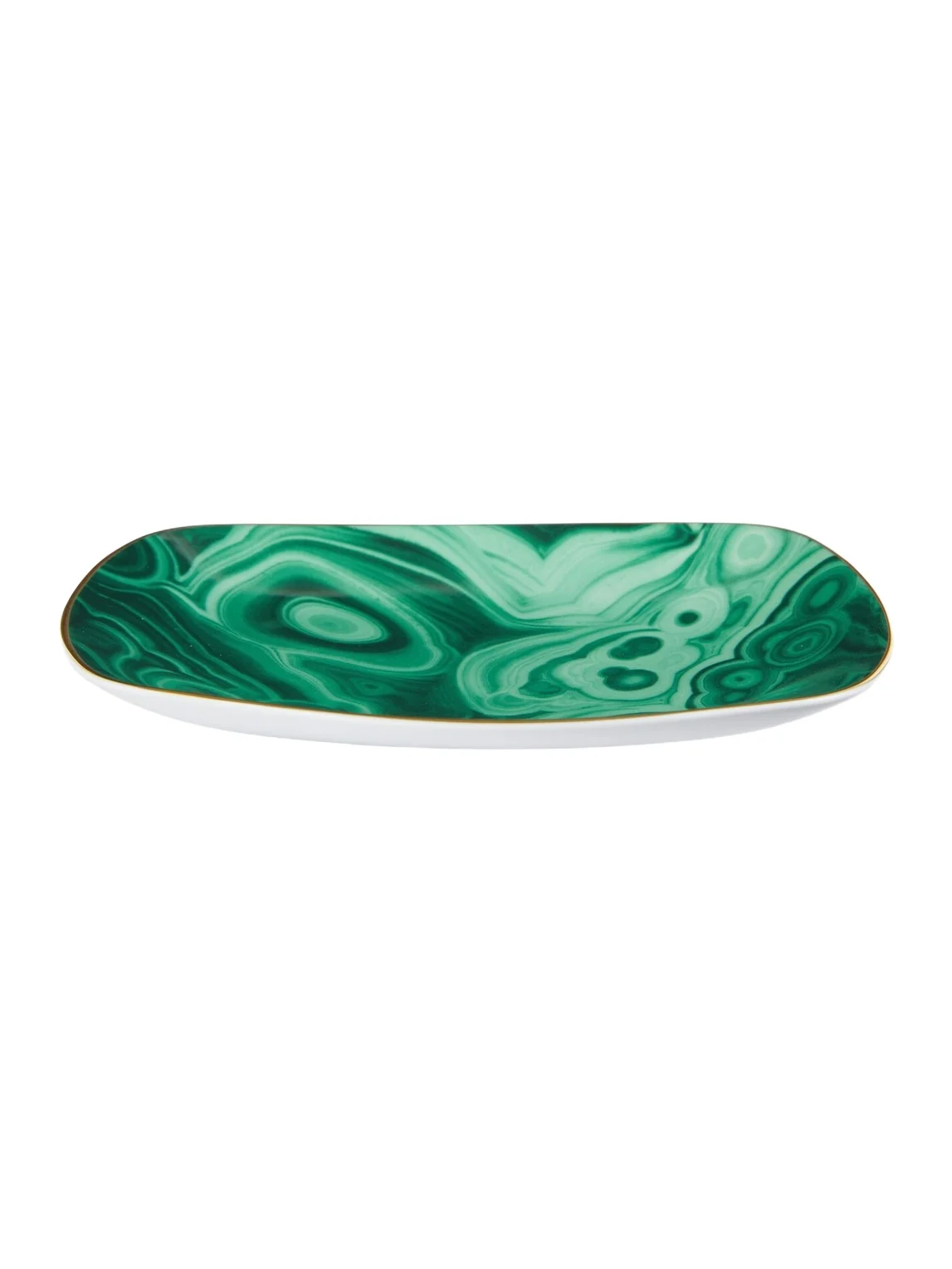 L'Objet Malachite Small decorative tray
