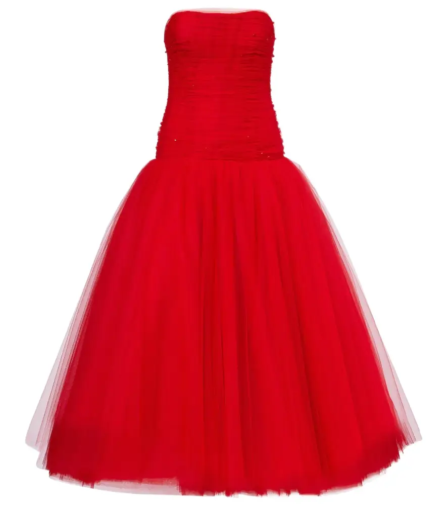 Carolina Herrera Embellished strapless tulle gown | Image 1 Carolina Herrera Embellished strapless tulle gown | Image 1