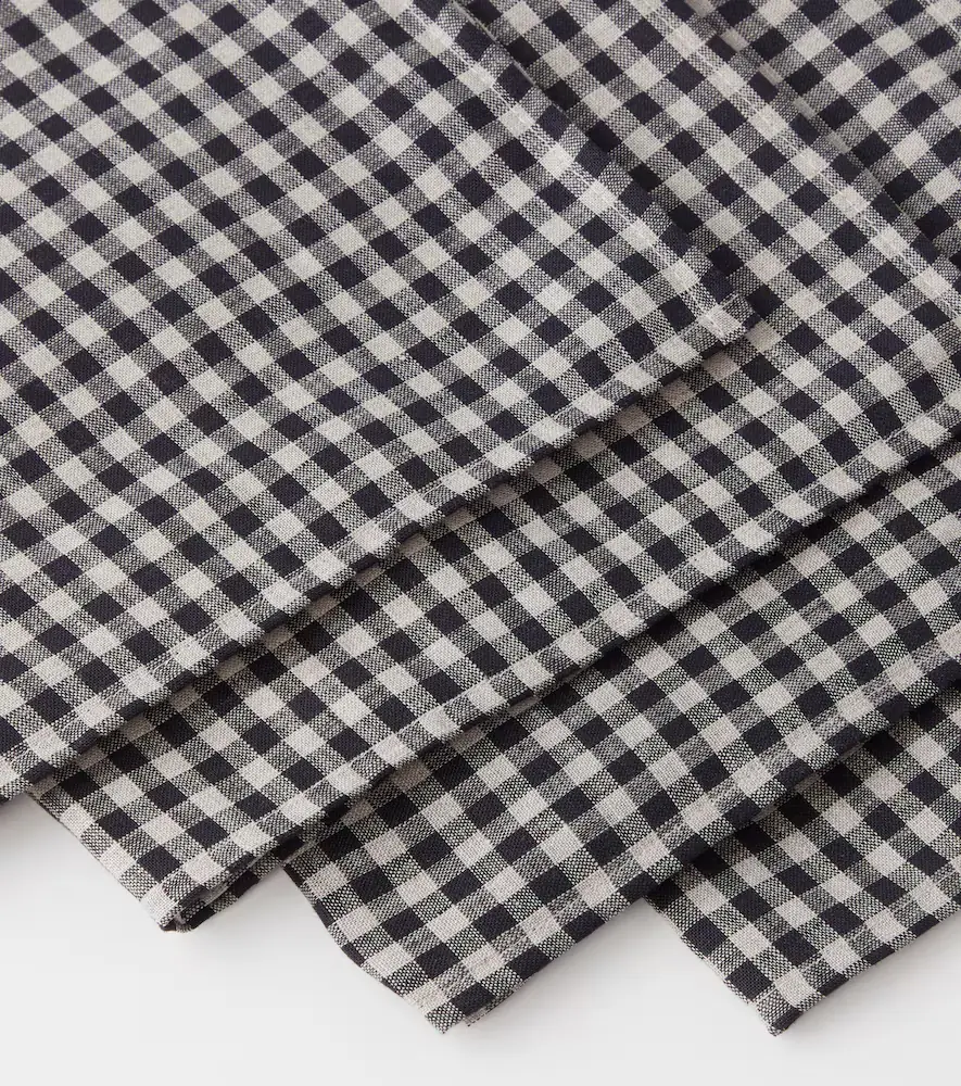 Once Milano Set of 4 gingham linen napkins | Thumbnail 2