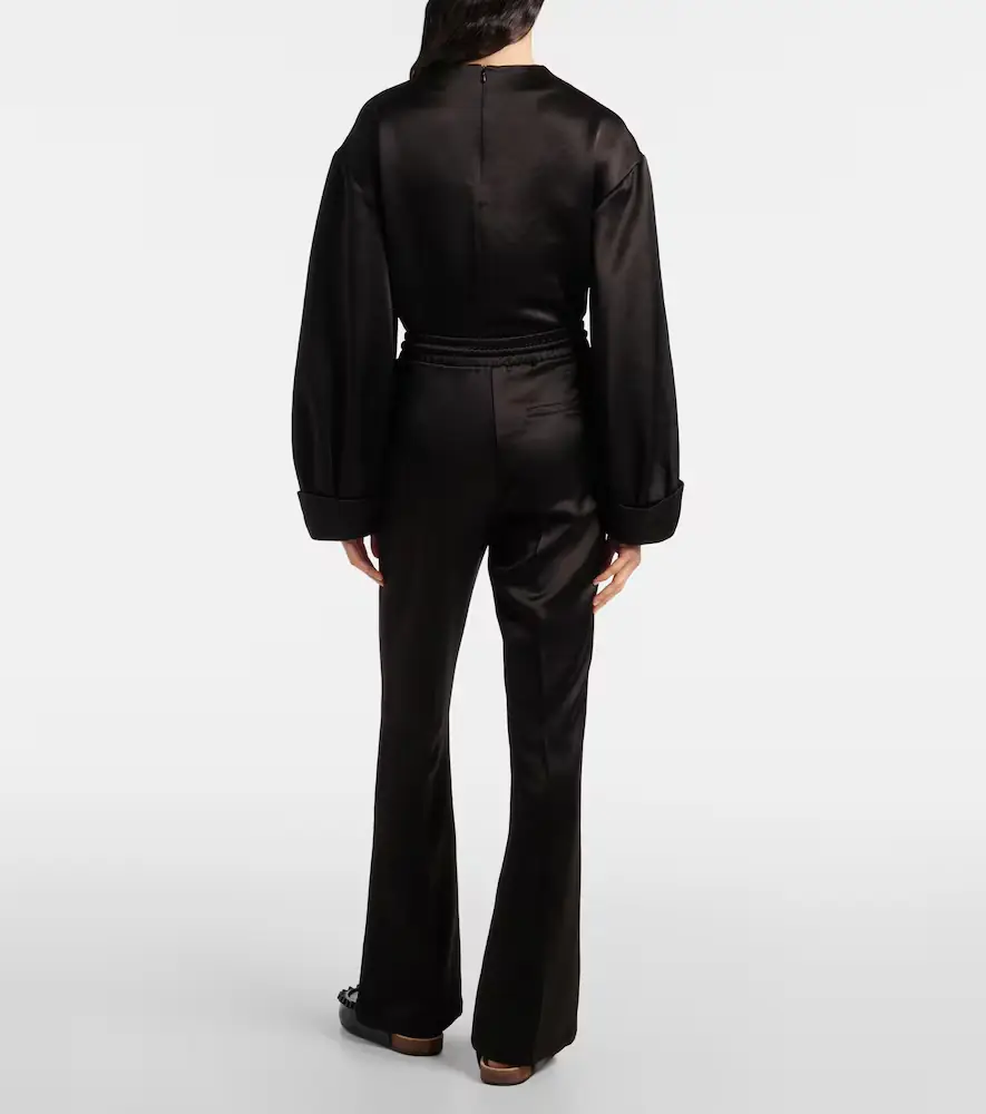 JW Anderson Mid-rise satin straight pants | Thumbnail 3 JW Anderson Mid-rise satin straight pants | Thumbnail 3
