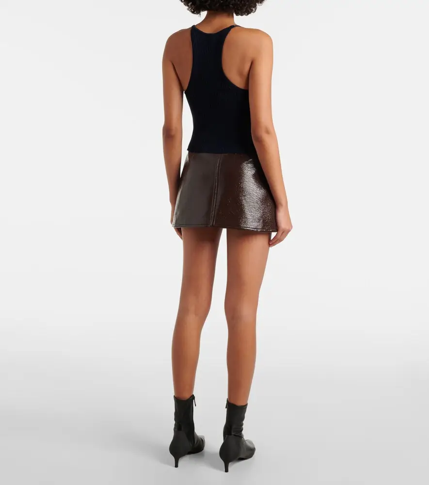 Courrèges Courrèges Logo ribbed-knit tank top | Thumbnail 4