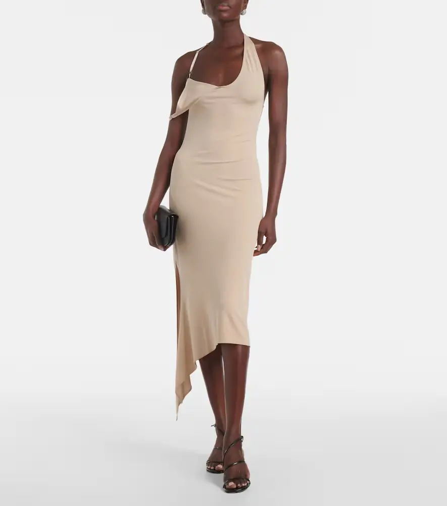 Courrèges Courrèges Undressed asymmetrical midi dress | Thumbnail 3