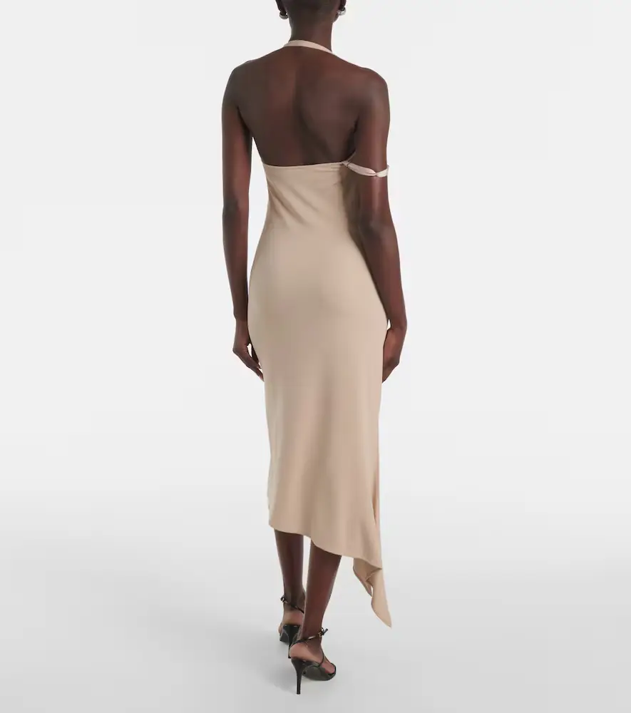 Courrèges Courrèges Undressed asymmetrical midi dress | Thumbnail 4