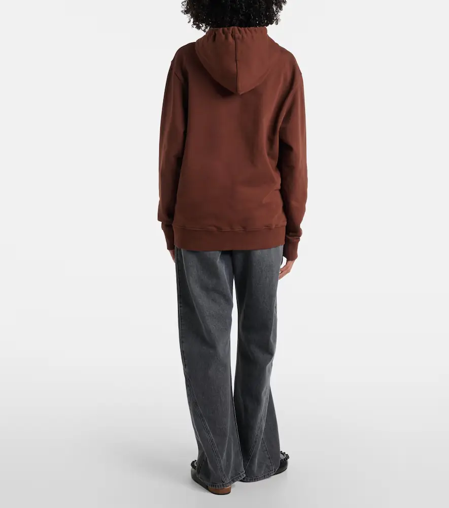 JW Anderson Printed embroidered cotton jersey hoodie | Thumbnail 2