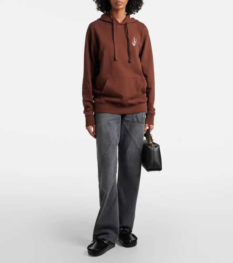 JW Anderson Printed embroidered cotton jersey hoodie | Thumbnail 4