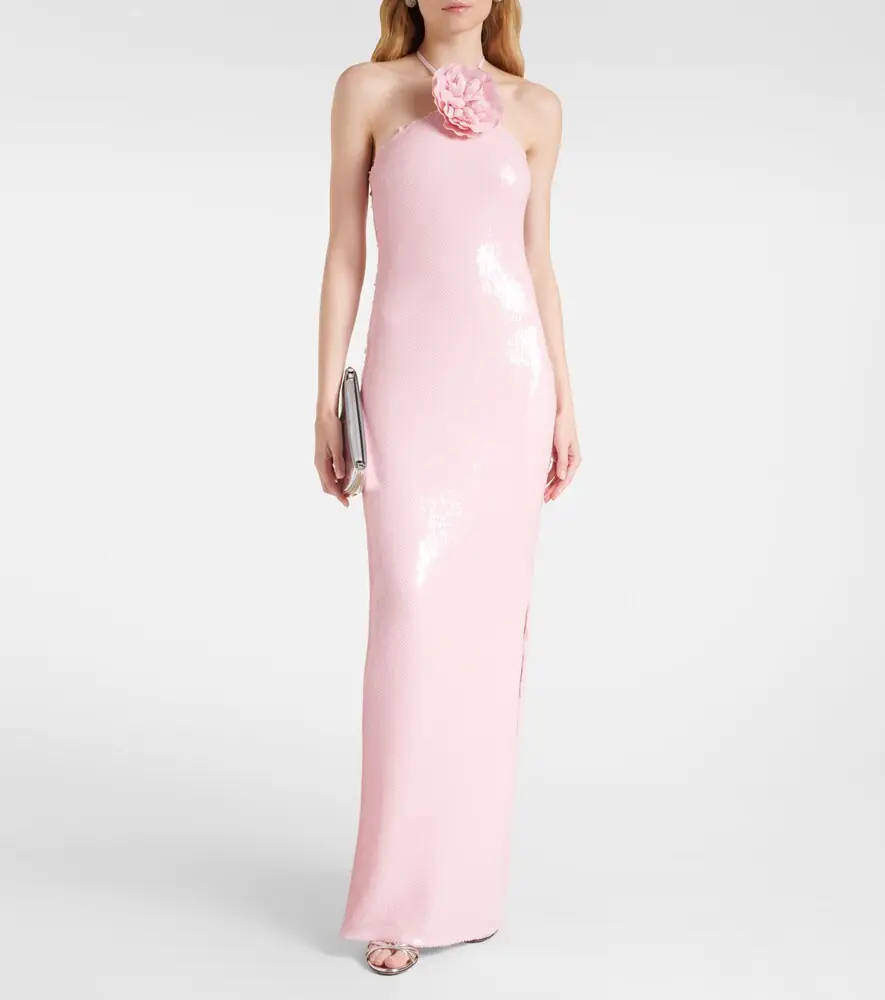 Rodarte Floral appliqué sequined gown | Thumbnail 3 Rodarte Floral appliqué sequined gown | Thumbnail 3