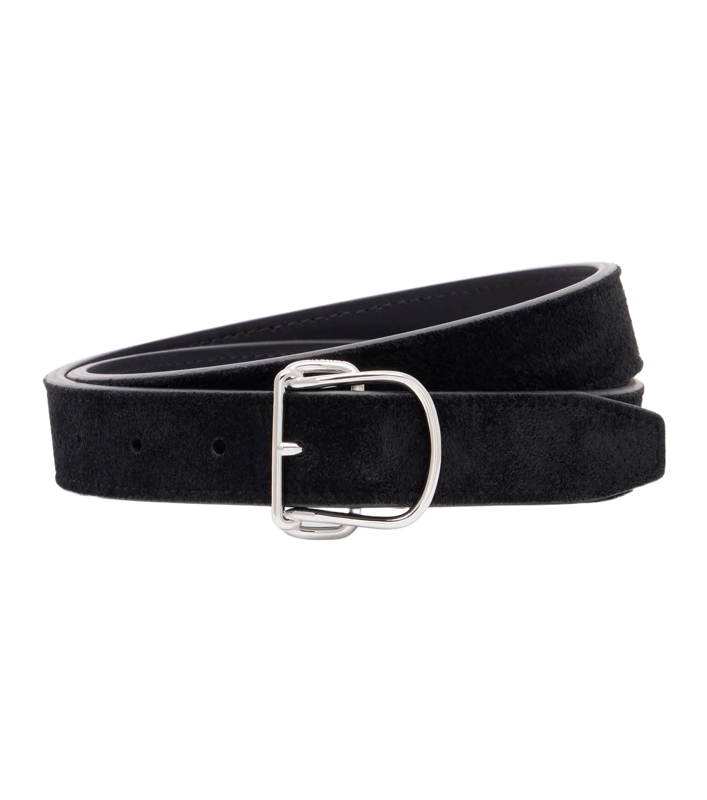 Swirl suede belt
