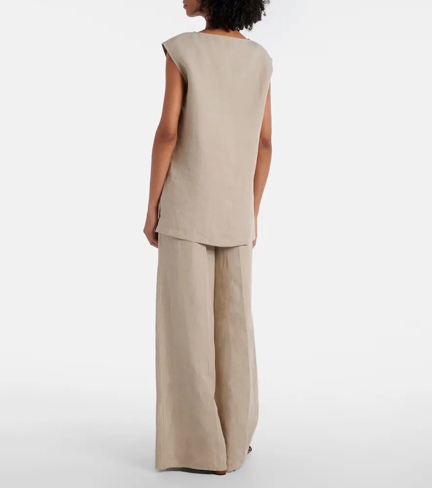 Max Mara Colombo linen top | Thumbnail 2 Max Mara Colombo linen top | Thumbnail 2