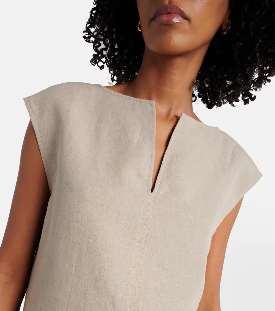 Max Mara Colombo linen top | Thumbnail 5 Max Mara Colombo linen top | Thumbnail 5