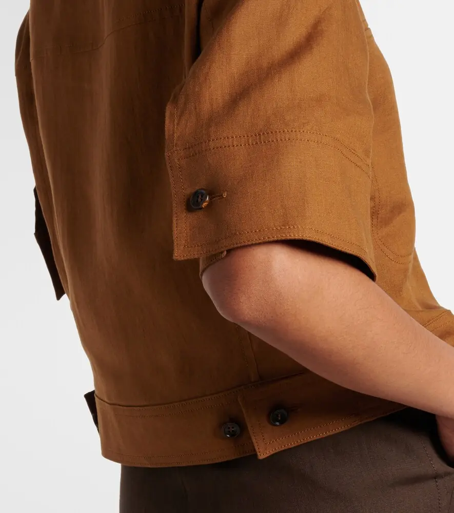 Max Mara Cropped linen shirt | Thumbnail 5