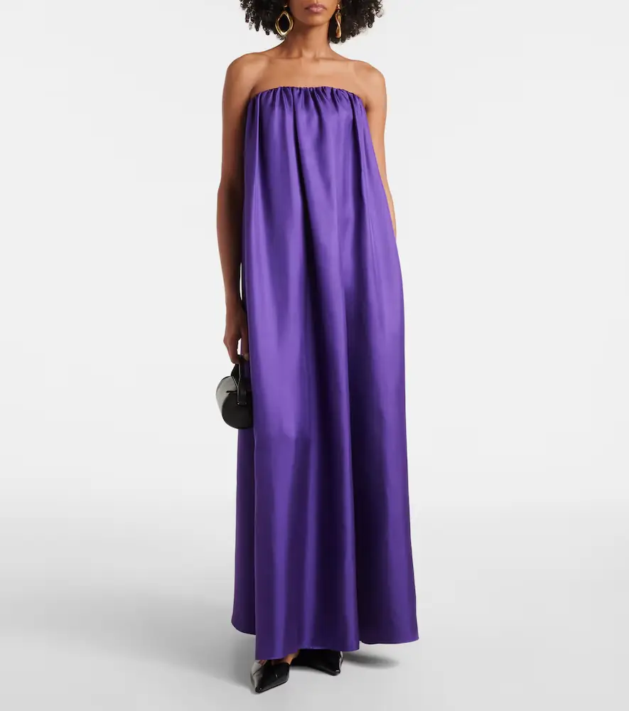 Max Mara Edda pleated silk maxi dress | Thumbnail 6