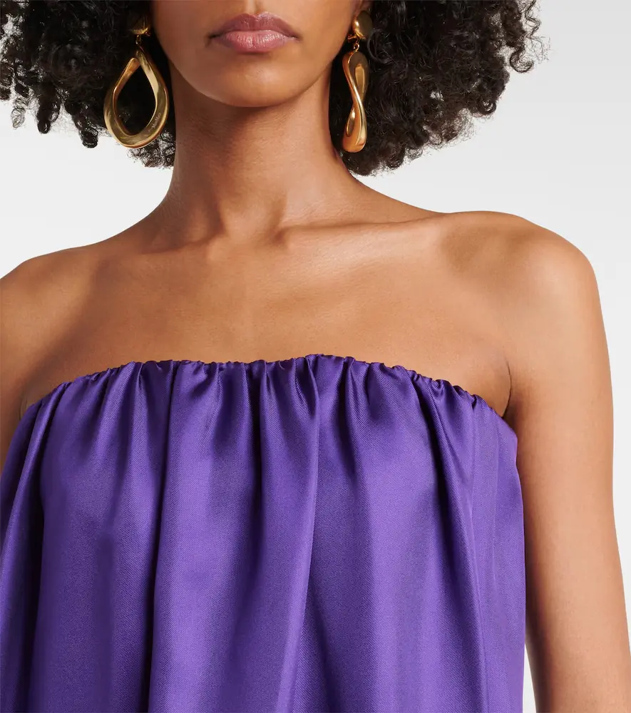 Max Mara Edda pleated silk maxi dress | Thumbnail 7
