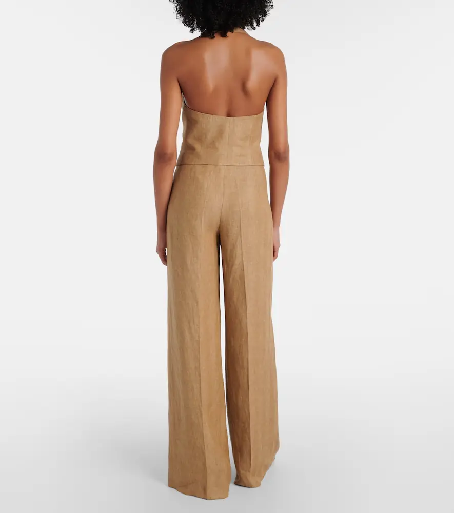 Max Mara Sauro open-back linen vest | Thumbnail 4
