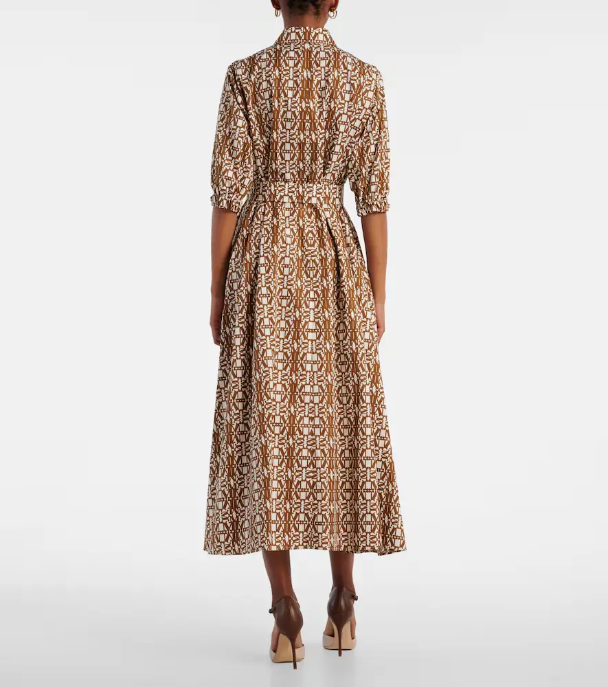 Max Mara Luxgi belted printed cotton midi dress | Thumbnail 3