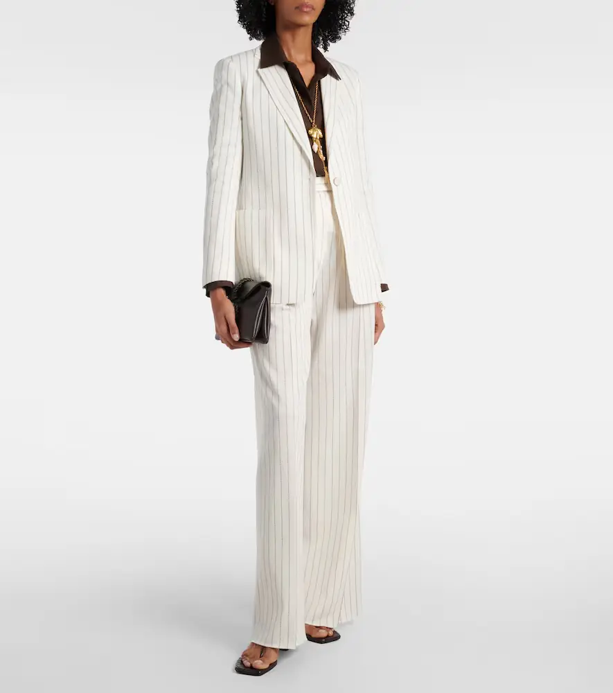 Max Mara Clarion cotton and linen straight pants | Thumbnail 5 Max Mara Clarion cotton and linen straight pants | Thumbnail 5