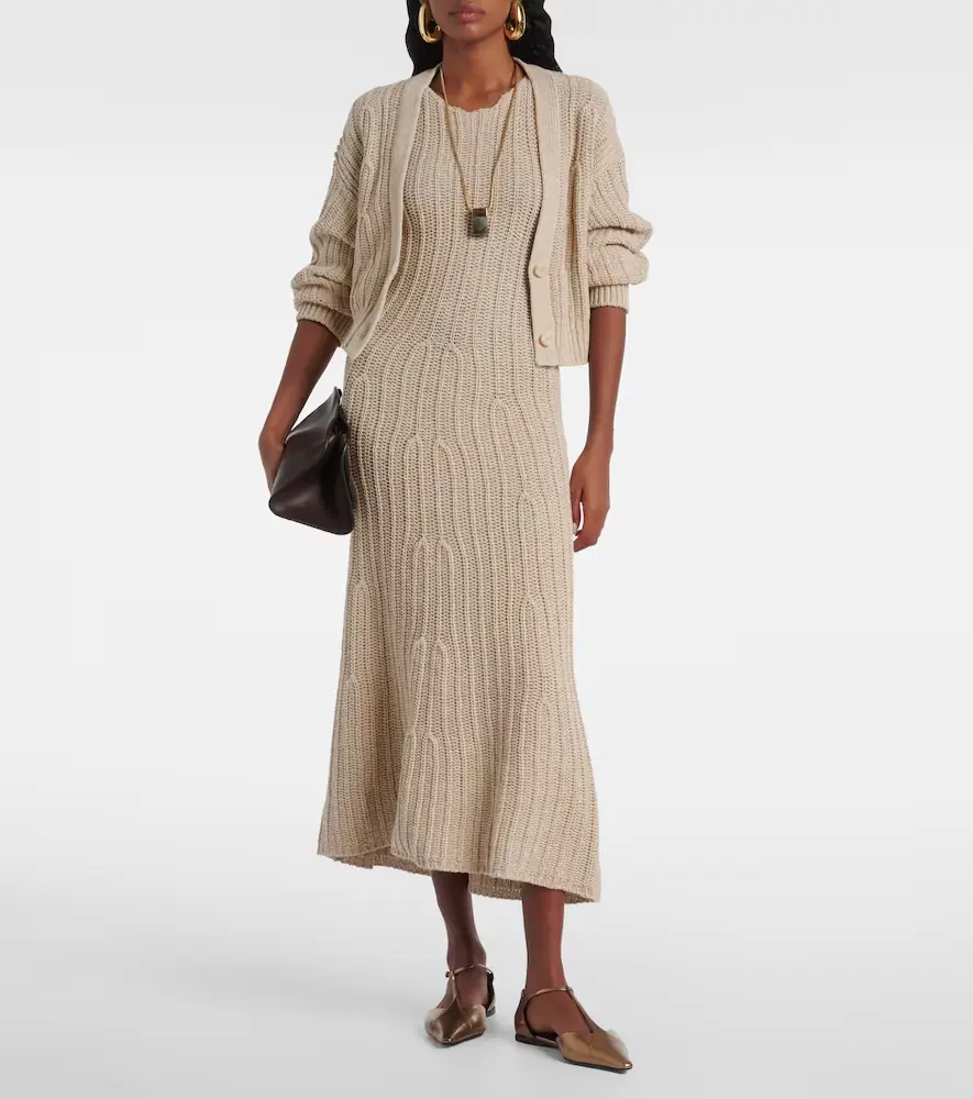 Max Mara Stelvio linen and cotton cardigan | Thumbnail 3 Max Mara Stelvio linen and cotton cardigan | Thumbnail 3