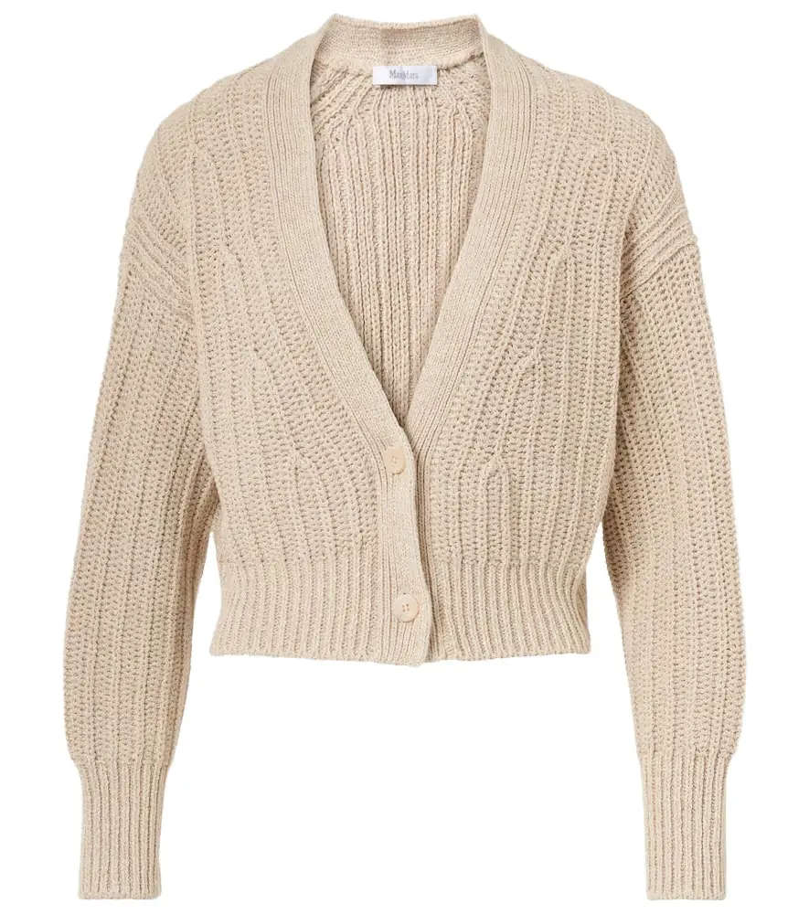 Max Mara Stelvio linen and cotton cardigan