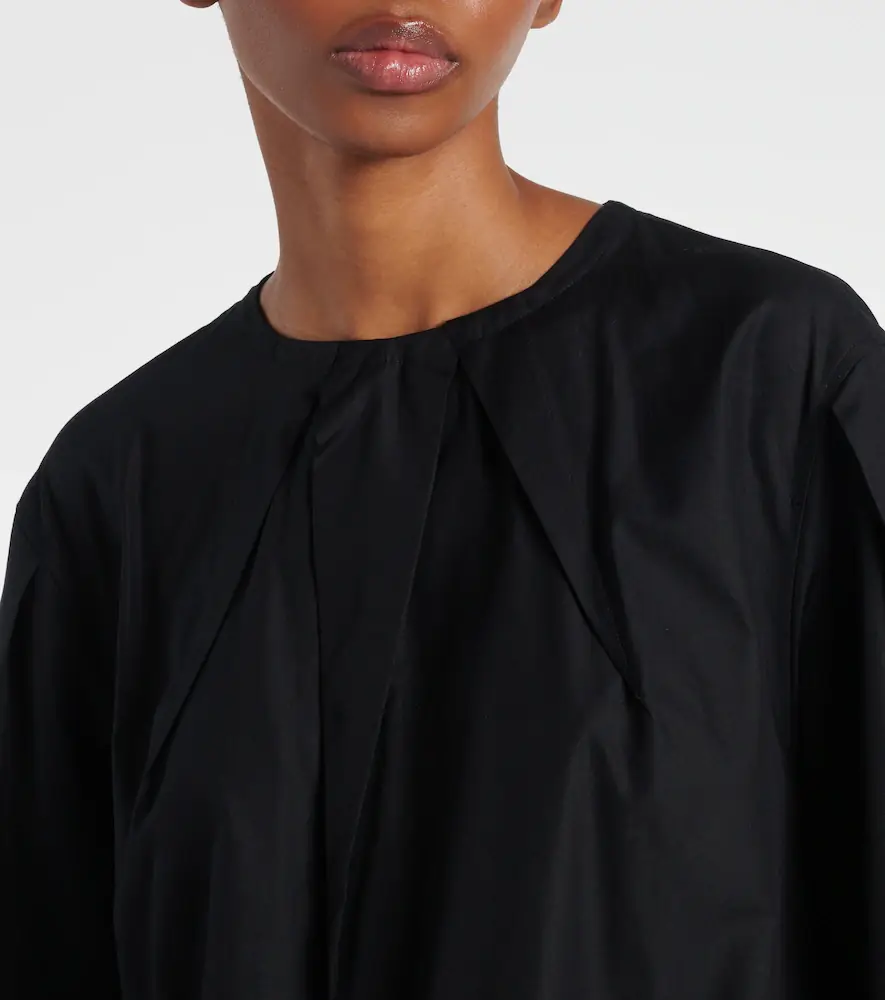 Max Mara Liriche cotton poplin midi dress | Thumbnail 4 Max Mara Liriche cotton poplin midi dress | Thumbnail 4