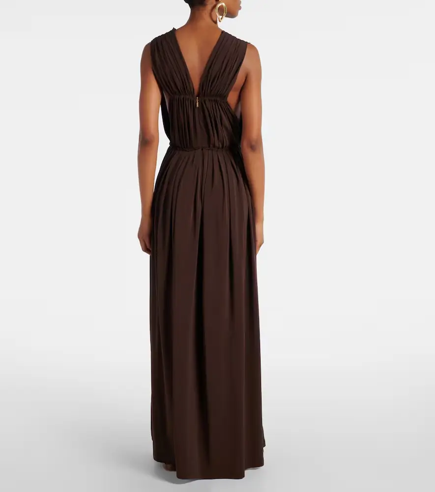 Max Mara Pleated gathered maxi dress | Thumbnail 3 Max Mara Pleated gathered maxi dress | Thumbnail 3