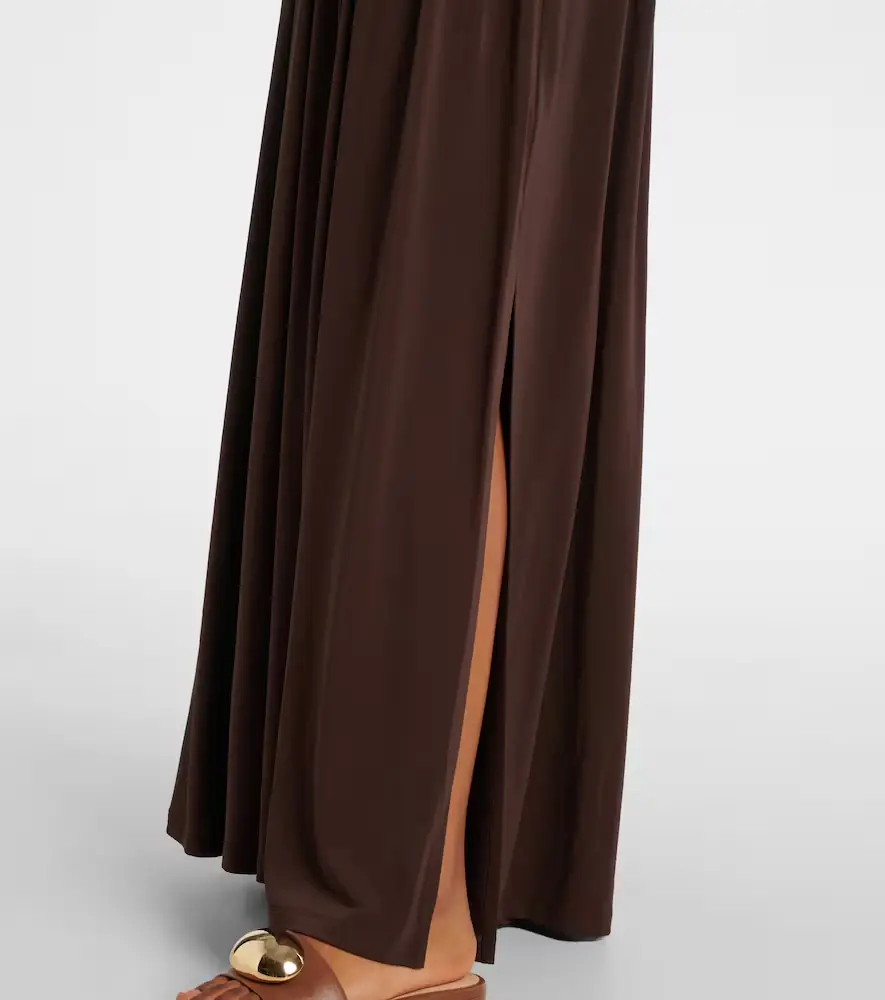 Max Mara Pleated gathered maxi dress | Thumbnail 4 Max Mara Pleated gathered maxi dress | Thumbnail 4