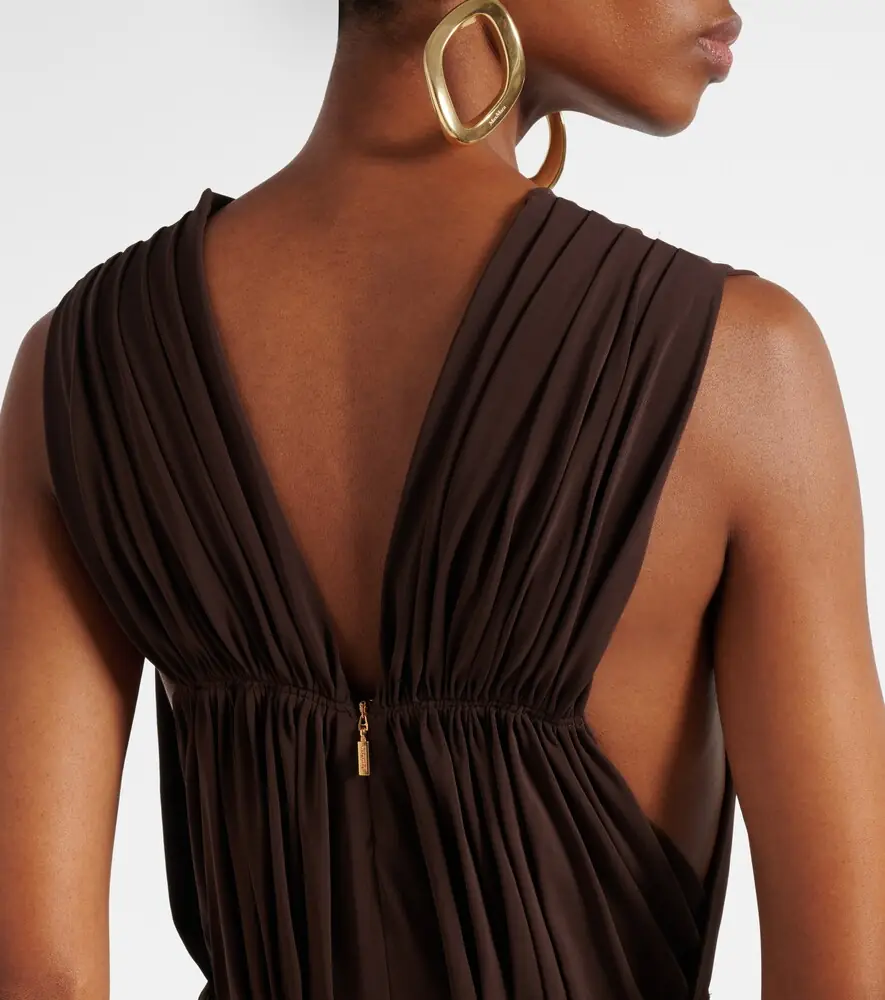 Max Mara Pleated gathered maxi dress | Thumbnail 5 Max Mara Pleated gathered maxi dress | Thumbnail 5