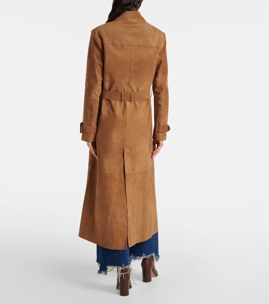 Nour Hammour Tate suede trench coat | Thumbnail 5 Nour Hammour Tate suede trench coat | Thumbnail 5