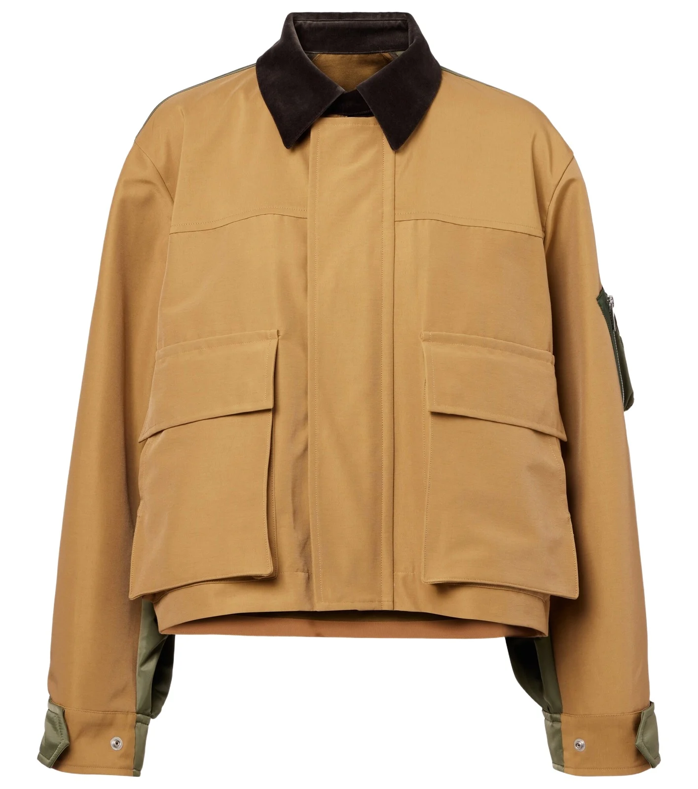 Cotton-blend twill blouson Cotton-blend twill blouson
