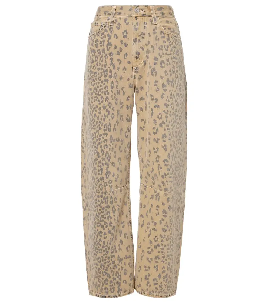 Citizens of Humanity Miro printed barrel-leg jeans
