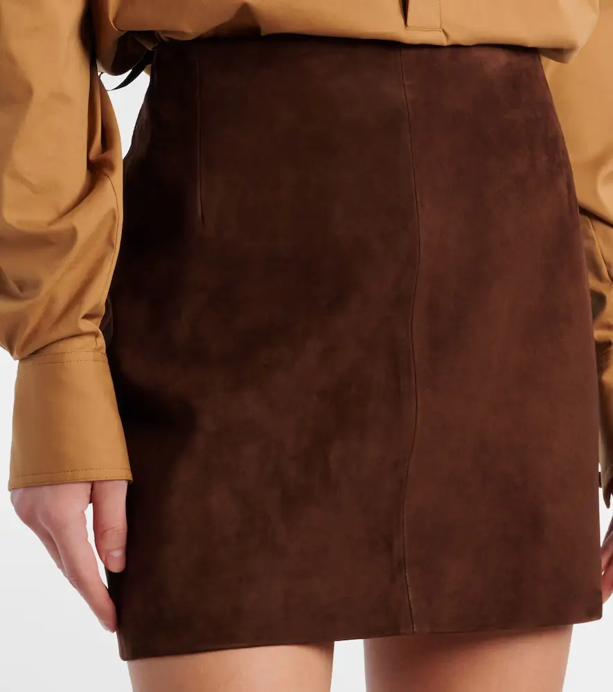 Nour Hammour Remi suede miniskirt | Thumbnail 3 Nour Hammour Remi suede miniskirt | Thumbnail 3