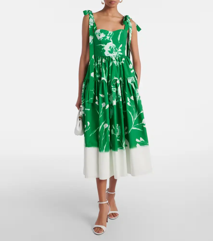 Erdem Floral cotton poplin midi dress | Thumbnail 2 Erdem Floral cotton poplin midi dress | Thumbnail 2