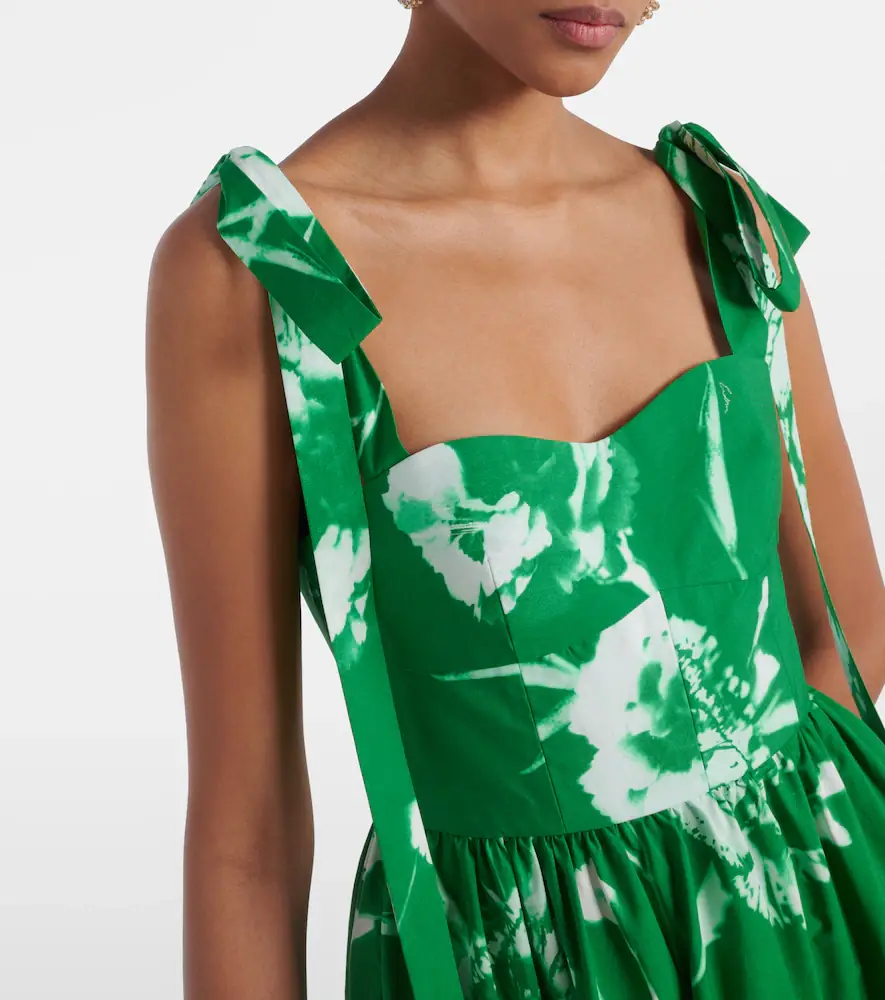 Erdem Floral cotton poplin midi dress | Thumbnail 3 Erdem Floral cotton poplin midi dress | Thumbnail 3