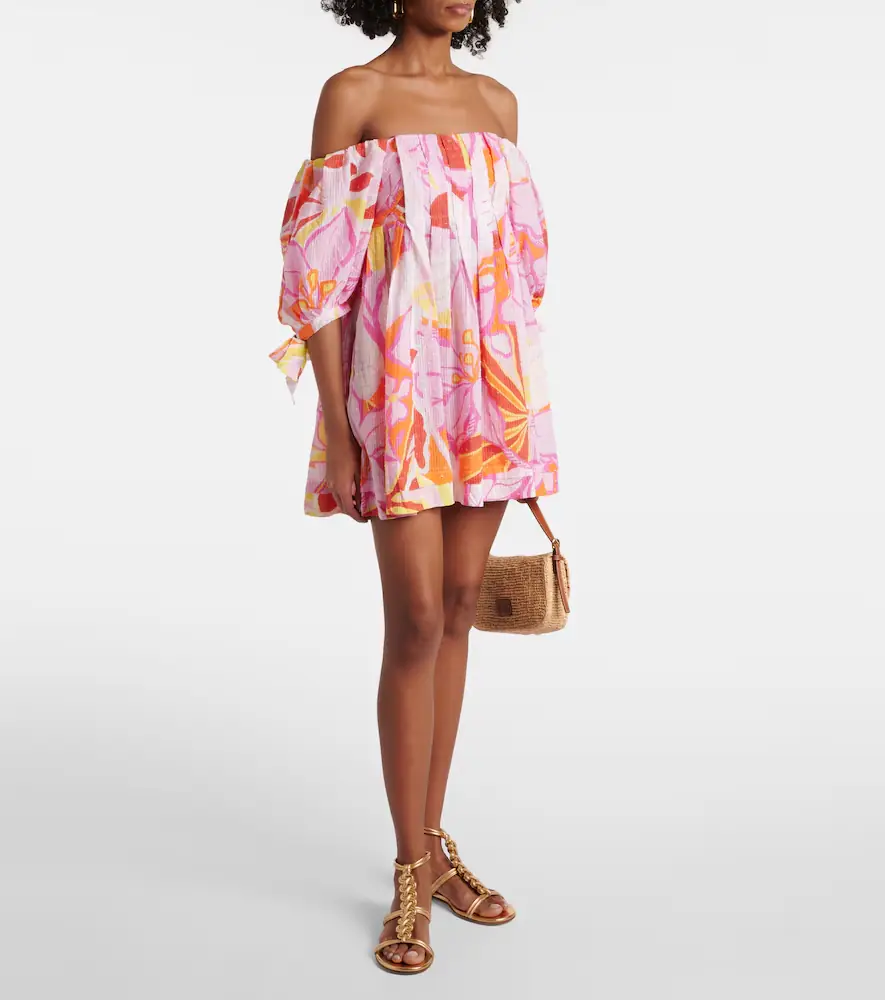 Poupette St Barth Catalina printed cotton minidress | Thumbnail 4 Poupette St Barth Catalina printed cotton minidress | Thumbnail 4