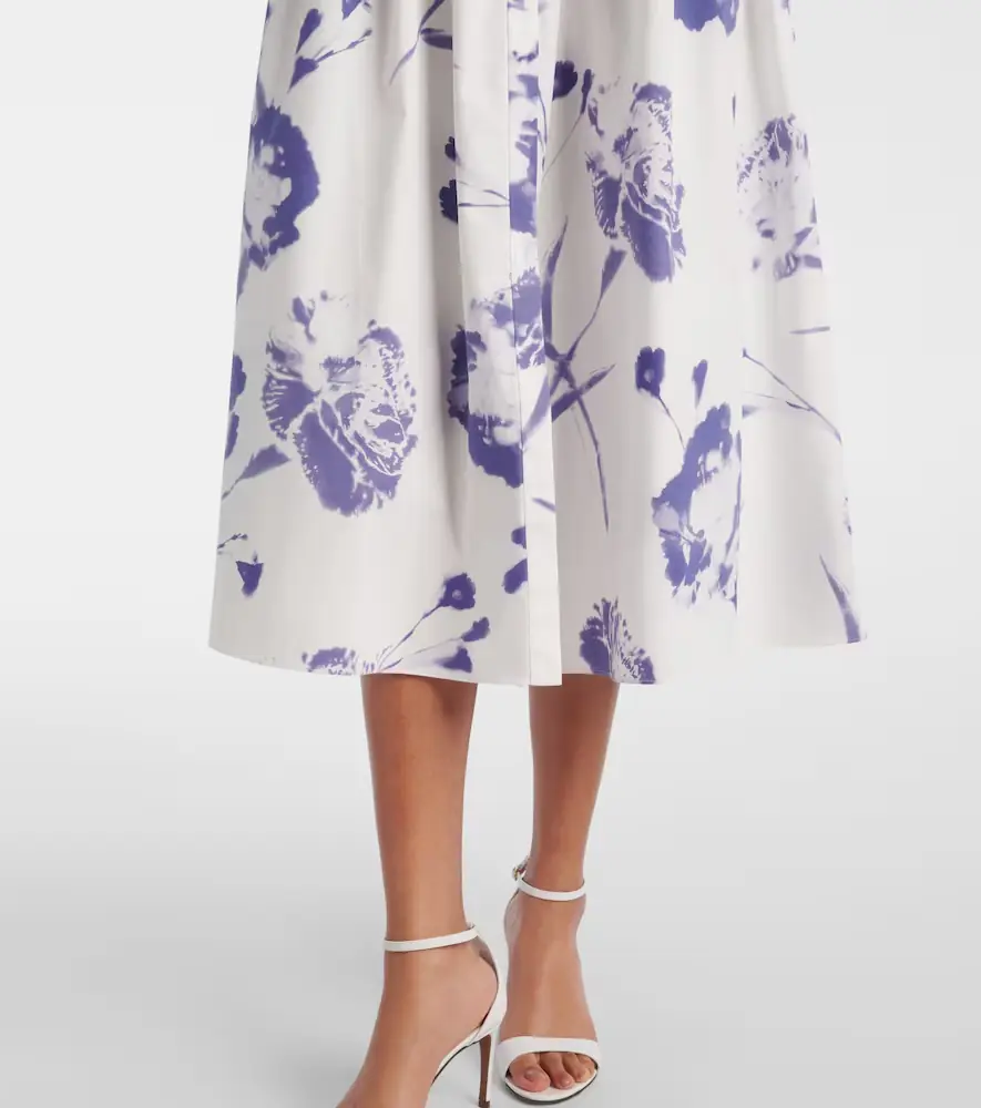 Erdem Floral cotton poplin midi dress | Thumbnail 3 Erdem Floral cotton poplin midi dress | Thumbnail 3