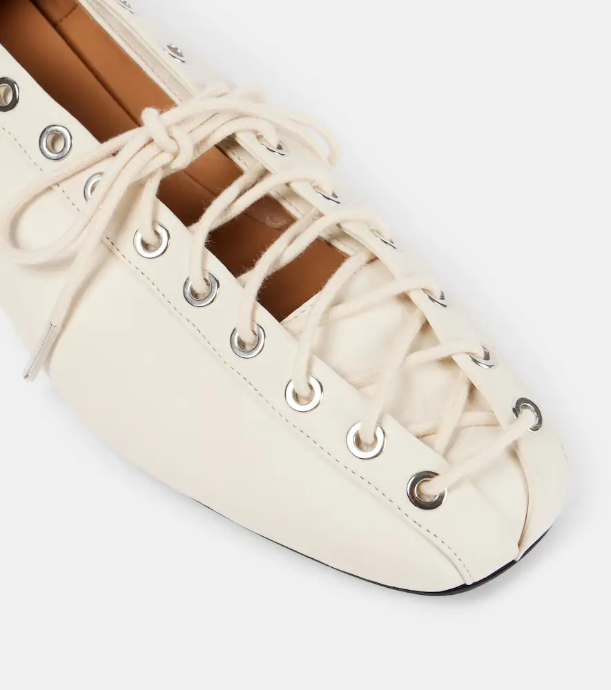 Ganni Lace-up ballet flats | Thumbnail 2 Ganni Lace-up ballet flats | Thumbnail 2