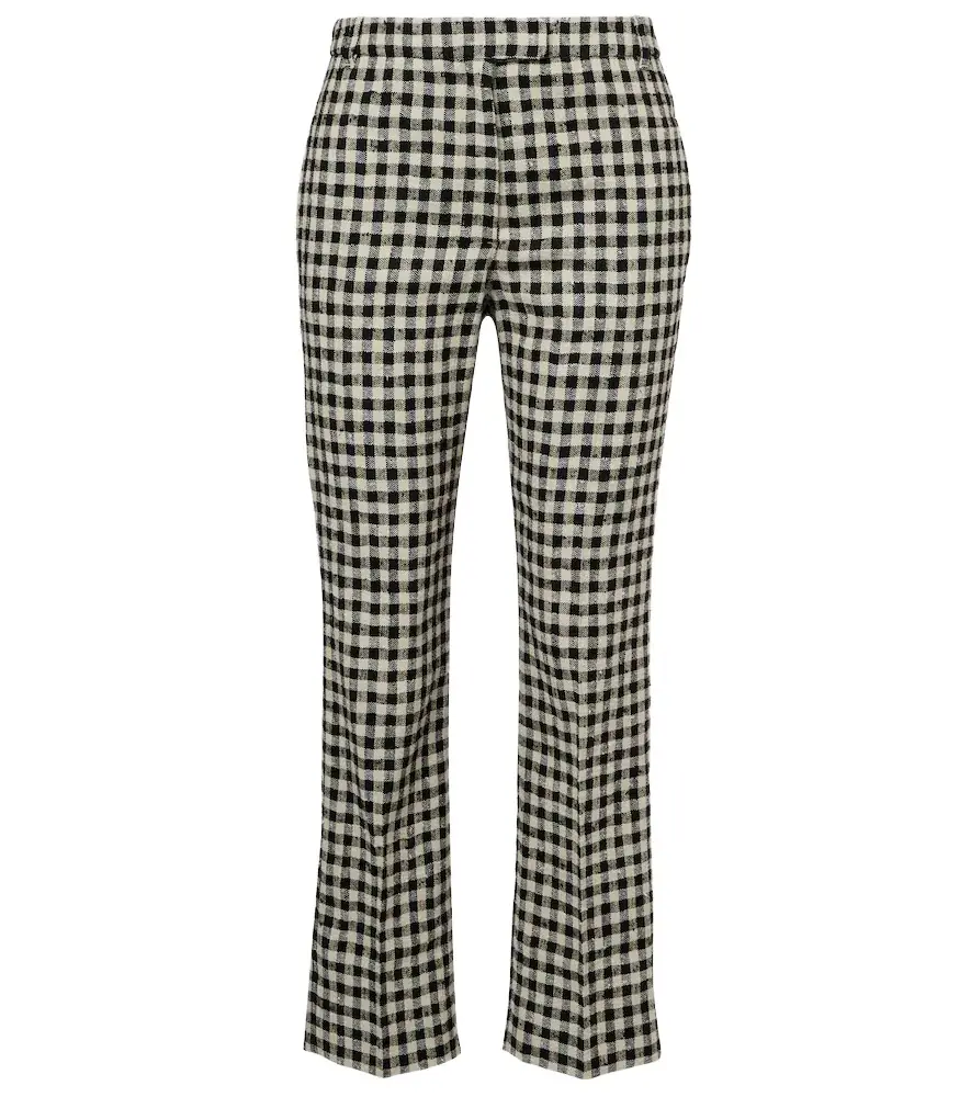 'S Max Mara 'S Max Mara Daisy gingham cropped straight pants | Image 1 'S Max Mara 'S Max Mara Daisy gingham cropped straight pants | Image 1