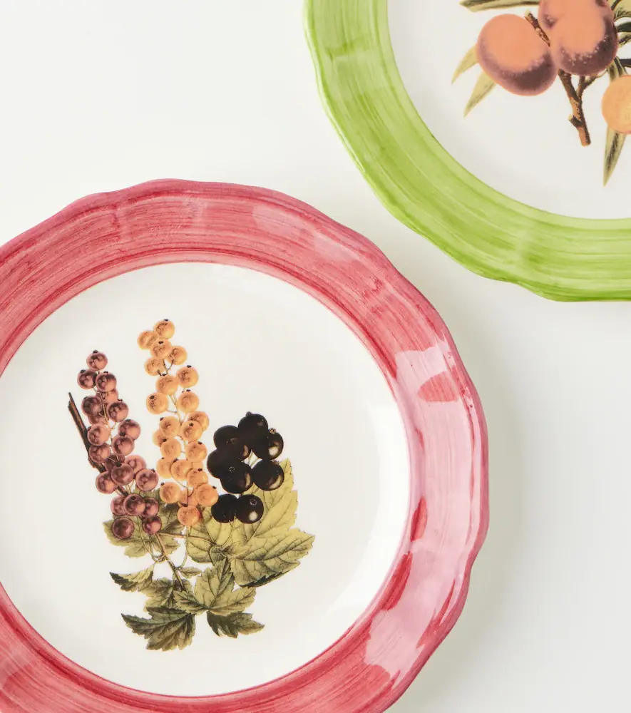 LES OTTOMANS Botanica set of 4 ceramic plates | Thumbnail 3