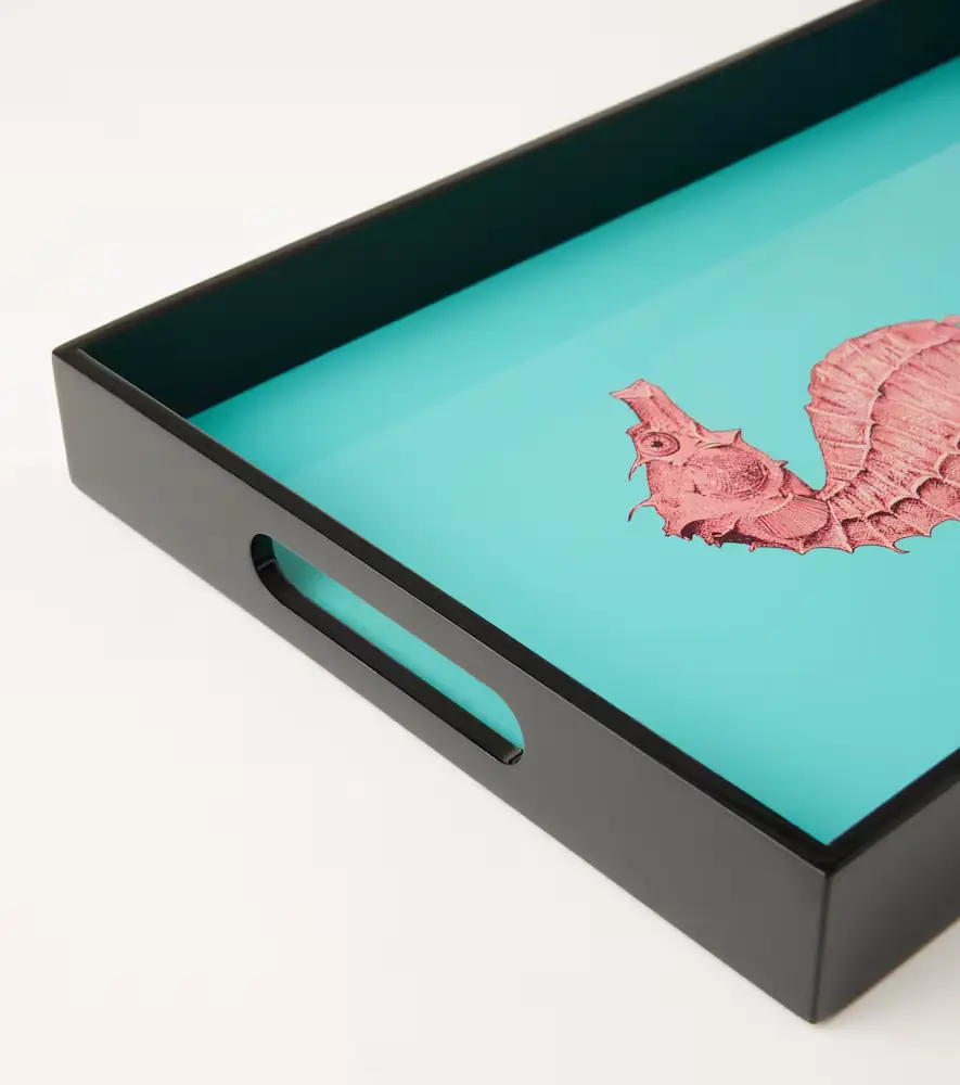 LES OTTOMANS Seahorse lacquered wooden tray | Thumbnail 2