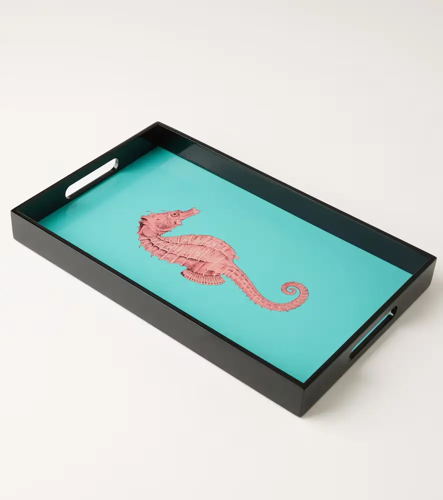 LES OTTOMANS Seahorse lacquered wooden tray | Thumbnail 3