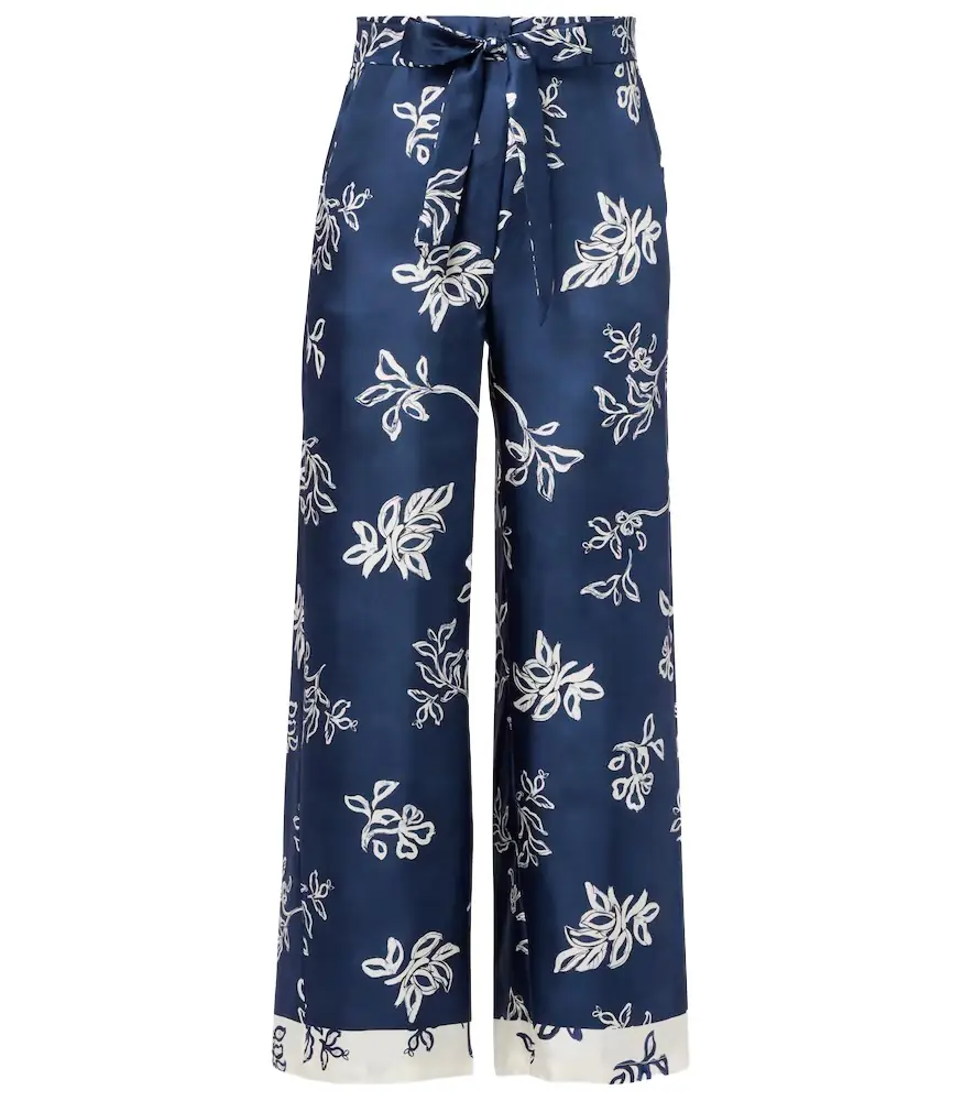'S Max Mara 'S Max Mara Cinzia high-rise silk wide-leg pants