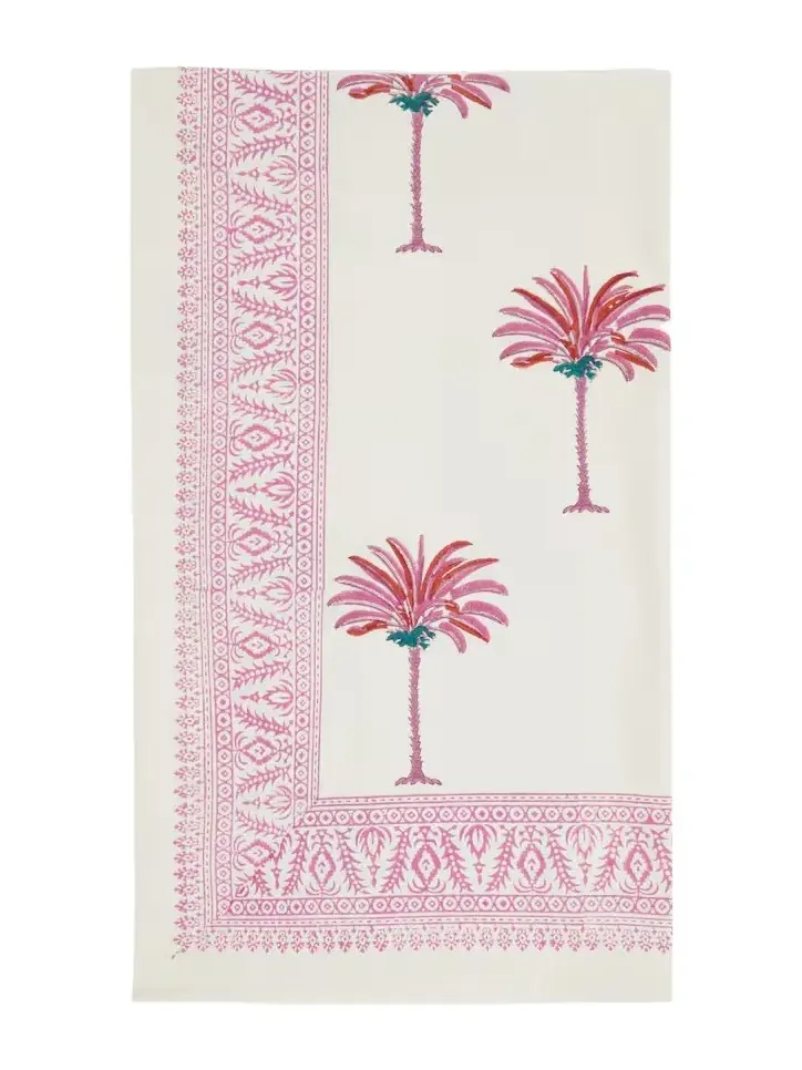 LES OTTOMANS Printed cotton tablecloth