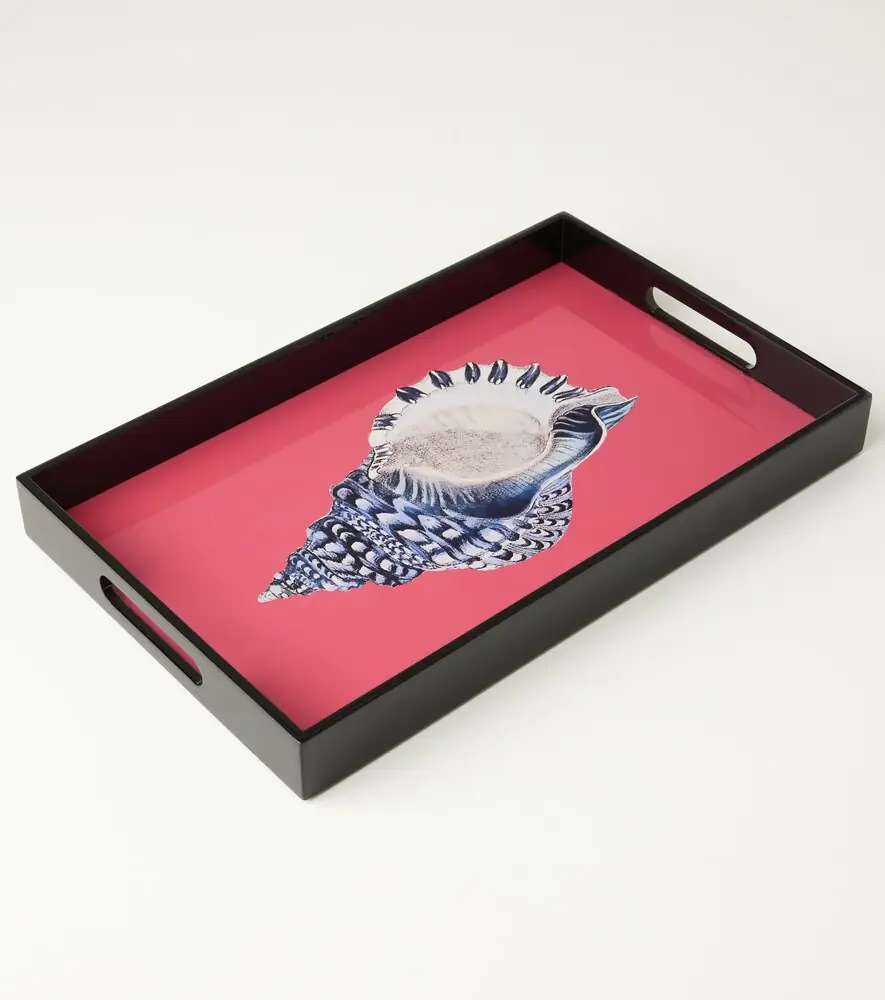 LES OTTOMANS Shell lacquered wooden tray | Thumbnail 5