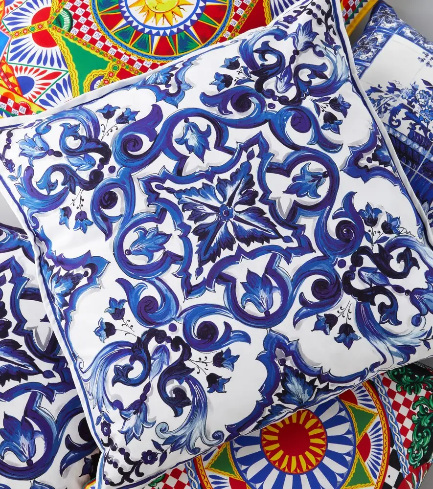 Dolce & Gabbana Casa Medium printed canvas cushion | Thumbnail 2