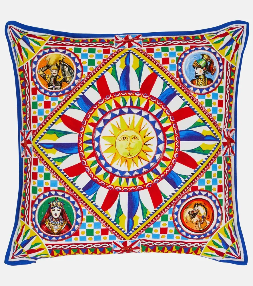 Dolce & Gabbana Casa Small printed canvas cushion | Thumbnail 3