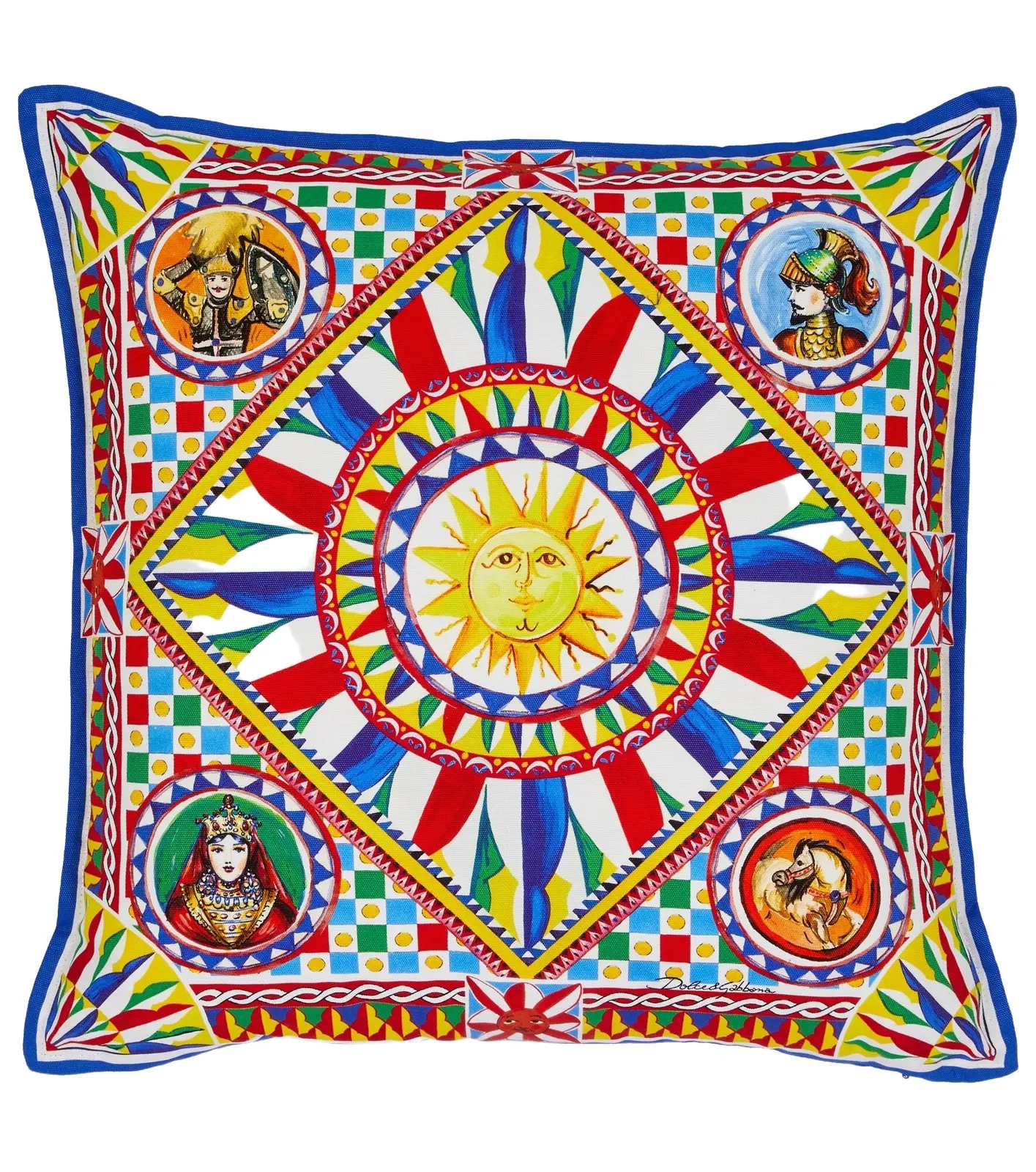 Dolce & Gabbana Casa Small printed canvas cushion
