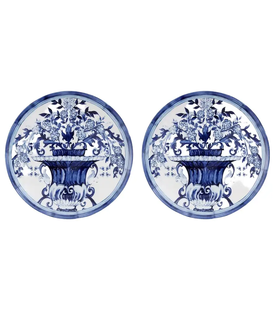 Dolce & Gabbana Casa Blu Mediterraneo set of 2 dinner plates